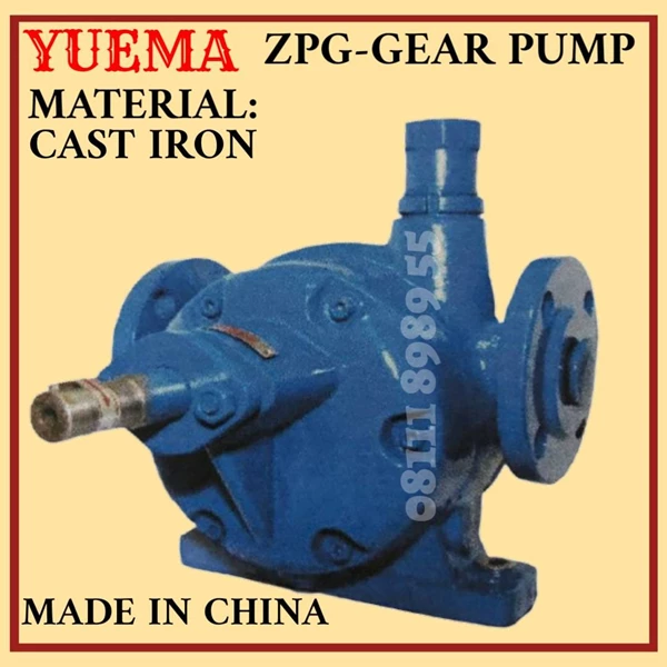 ZPG-8 ROTARY PUMP YUEMA MADE IN CHINA - GLAND PACKING - CAST IRON