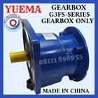 GEARBOX G3FS 250W AS-28mm FLANGE HELICAL GEAR YUEMA WITHOUT MOTOR 1