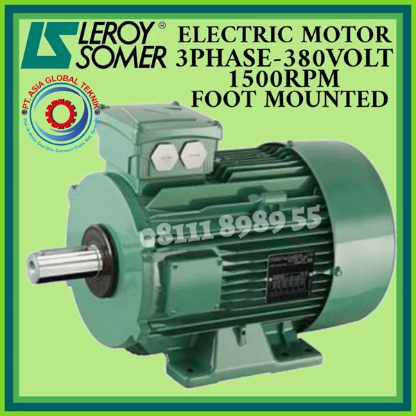 OPTA IE2 7.5KW 10HP 1500RPM 3PHASE B3 LEROY SOMER ELECTRIC MOTOR