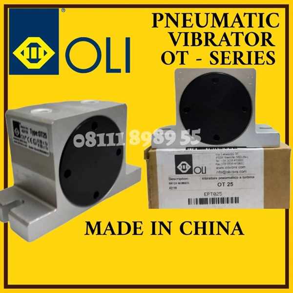 PNEUMATIC VIBRATOR OLI OT ROTARY 25S IN/OUT 1/4" BSPP