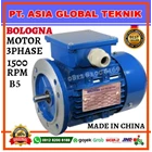 BOLOGNA ELECTRIC MOTOR 3 PHASE 1.5HP/1.1KW/4POLE/B5 FLANGE MOUNTED 1